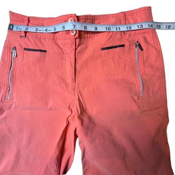 Jamie Sadock Women's Bermuda Short Coral Stretch Pockets Zippers Size 2 - Picture 4 of 10
